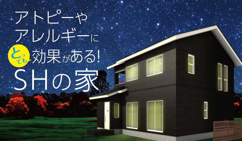 アトピーやアレルギーにとっても効果があるSHの家