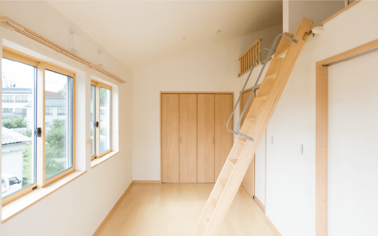 子供が大きくなった頃には、間仕切り壁を作って2部屋にもできます。