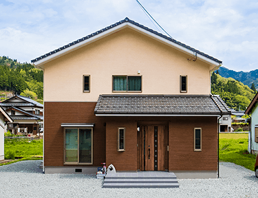 開放的なLDKの家